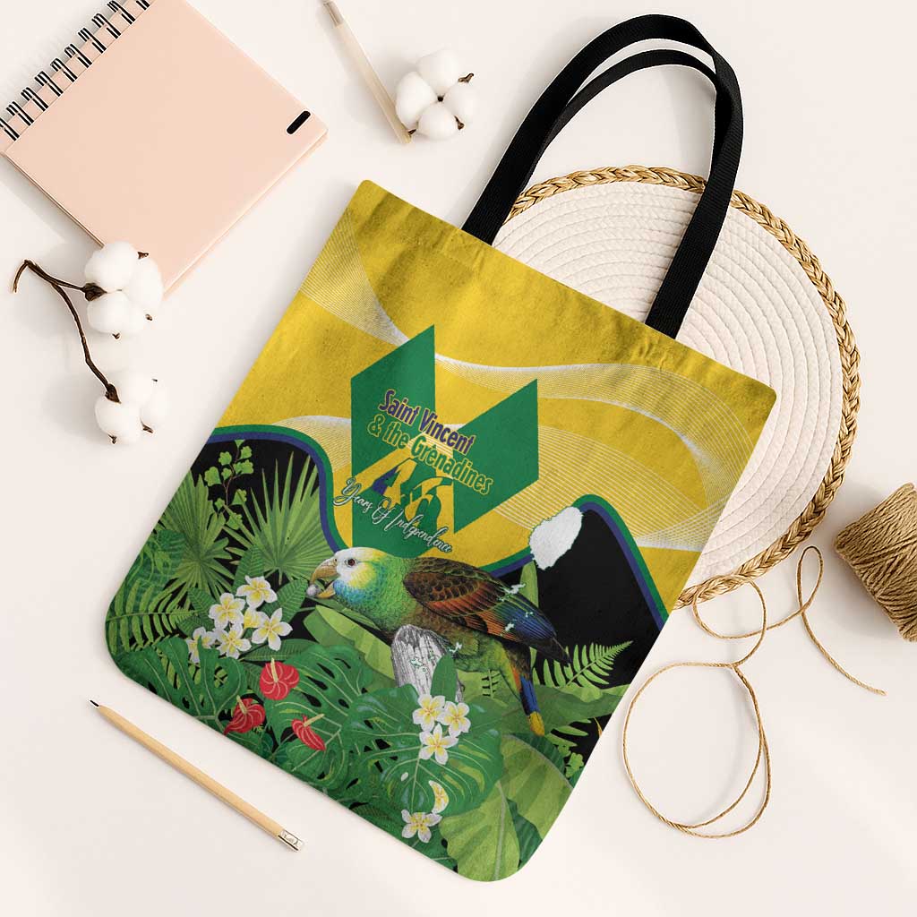 Saint Vincent and the Grenadines Tote Bag Amazona Guildingii 46 Years Of Independence - Wonder Print Shop