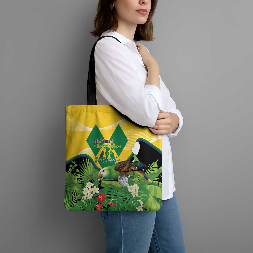 Saint Vincent and the Grenadines Tote Bag Amazona Guildingii 46 Years Of Independence - Wonder Print Shop
