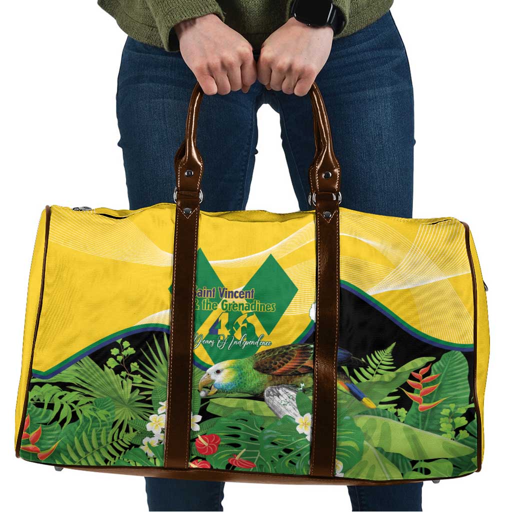 Saint Vincent and the Grenadines Travel Bag Amazona Guildingii 46 Years Of Independence - Wonder Print Shop