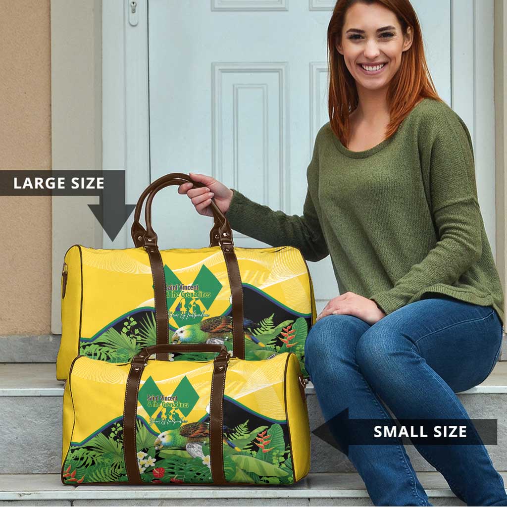 Saint Vincent and the Grenadines Travel Bag Amazona Guildingii 46 Years Of Independence - Wonder Print Shop