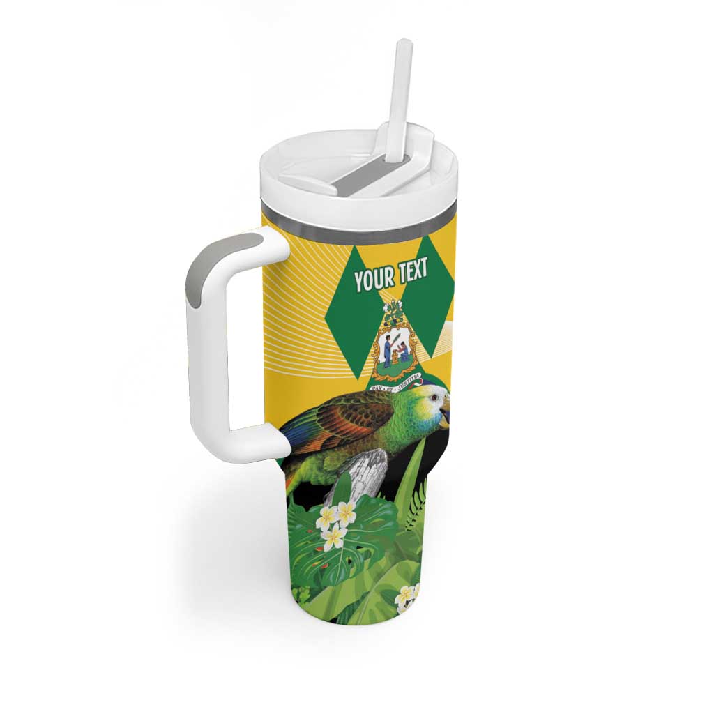Personalized Saint Vincent and the Grenadines Tumbler With Handle Amazona Guildingii 46 Years Of Independence - Wonder Print Shop