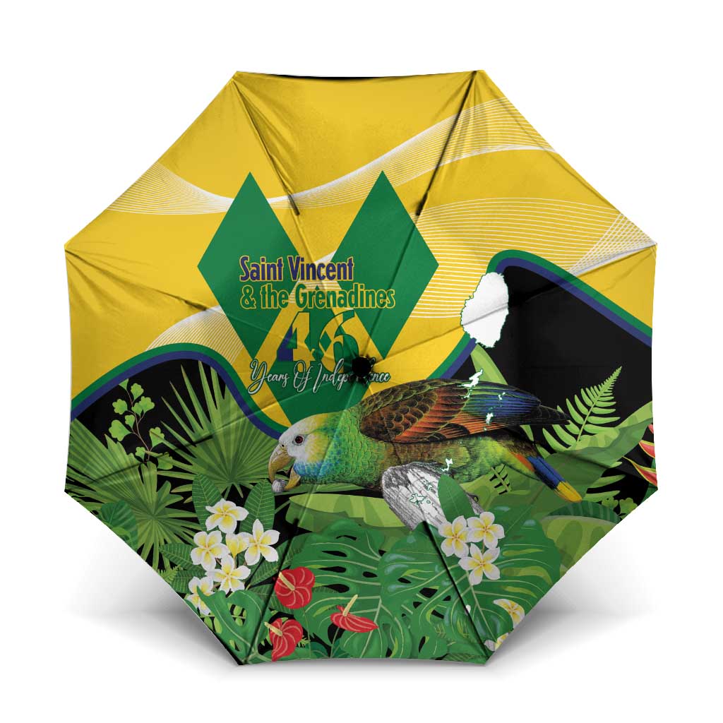 Saint Vincent and the Grenadines Umbrella Amazona Guildingii 46 Years Of Independence - Wonder Print Shop