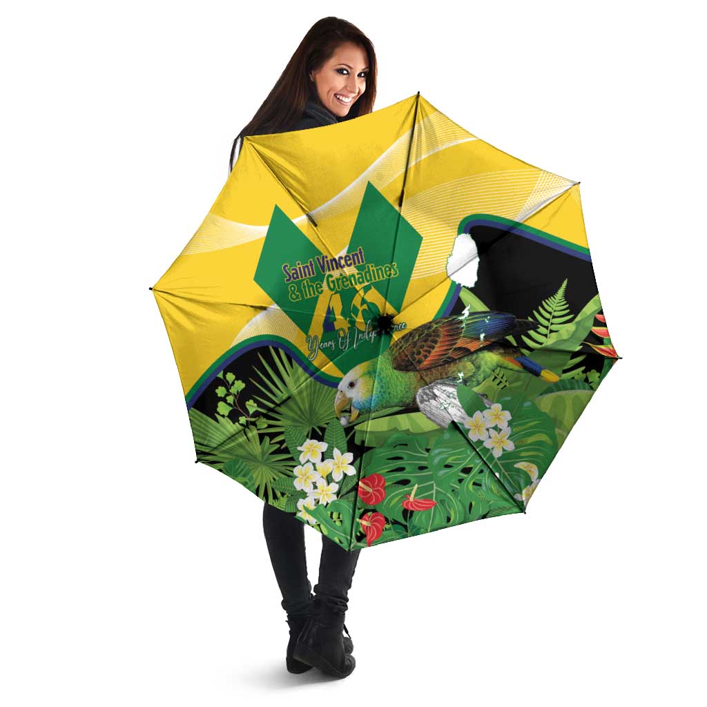 Saint Vincent and the Grenadines Umbrella Amazona Guildingii 46 Years Of Independence - Wonder Print Shop