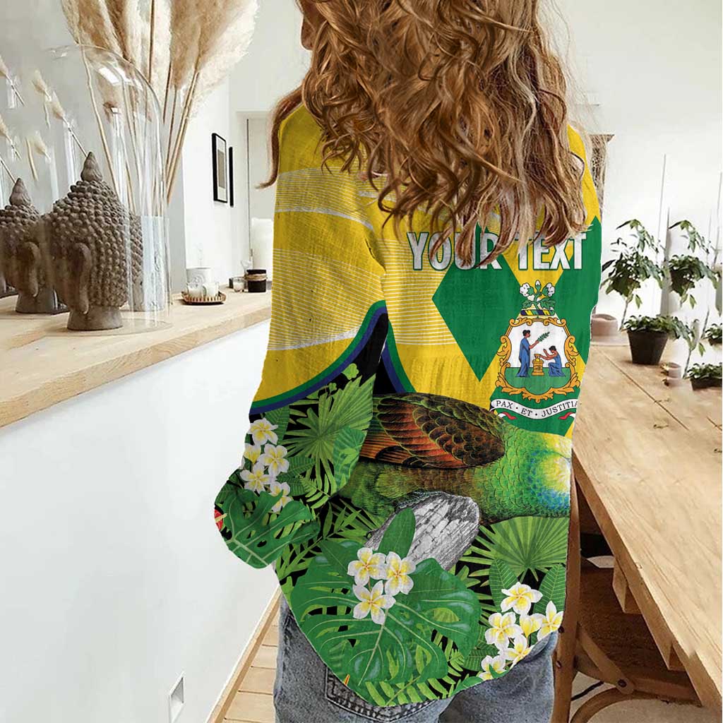 Personalized Saint Vincent and the Grenadines Women Casual Shirt Amazona Guildingii 46 Years Of Independence - Wonder Print Shop