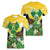 Personalized Saint Vincent and the Grenadines Women V-Neck T-Shirt Amazona Guildingii 46 Years Of Independence - Wonder Print Shop
