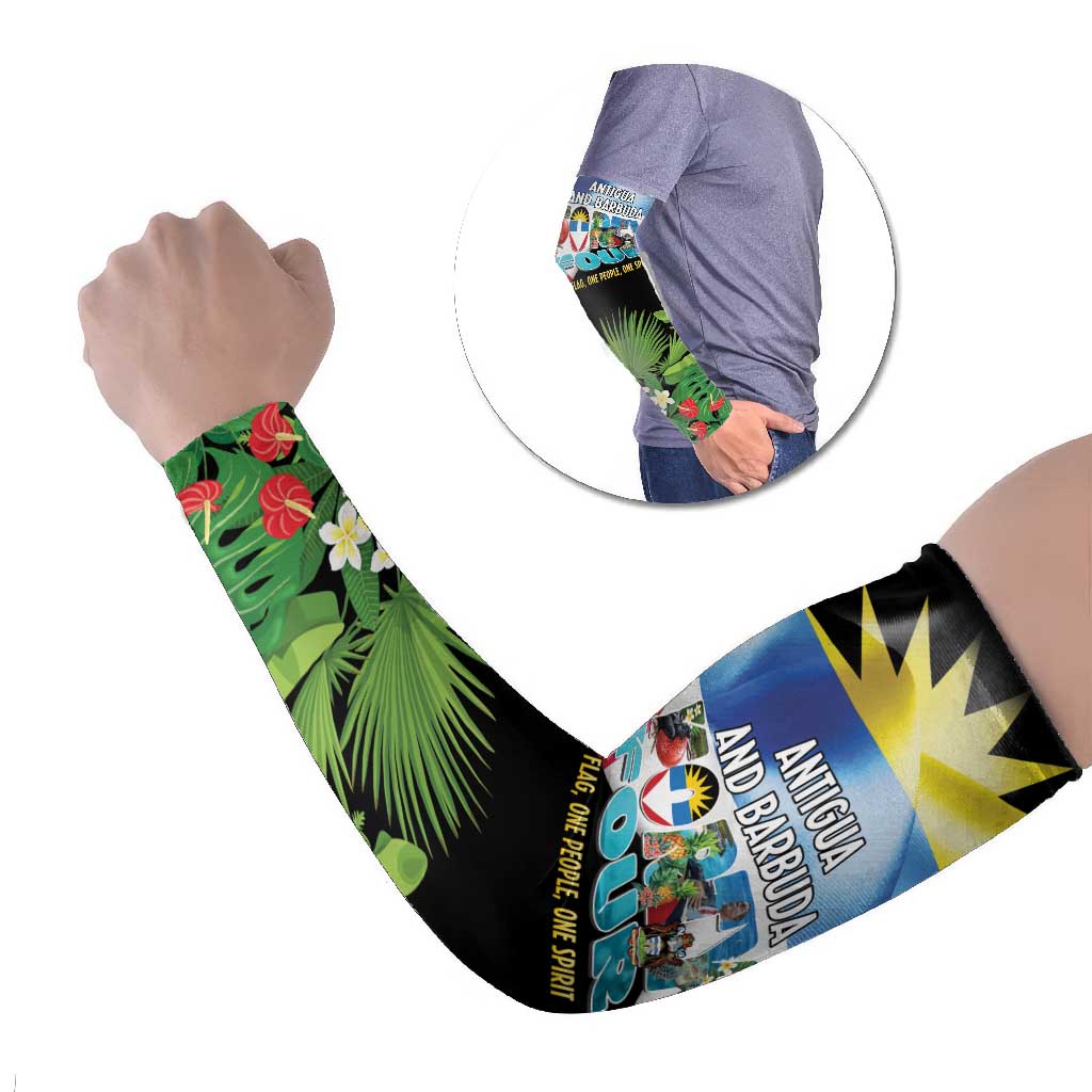 Antigua and Barbuda Independence Day Arm Sleeves 44th Anniversary One Flag One People One Spirit - Wonder Print Shop