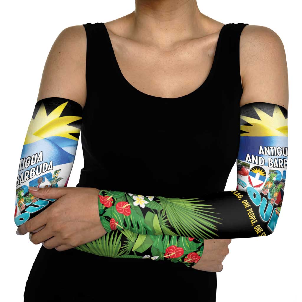 Antigua and Barbuda Independence Day Arm Sleeves 44th Anniversary One Flag One People One Spirit - Wonder Print Shop