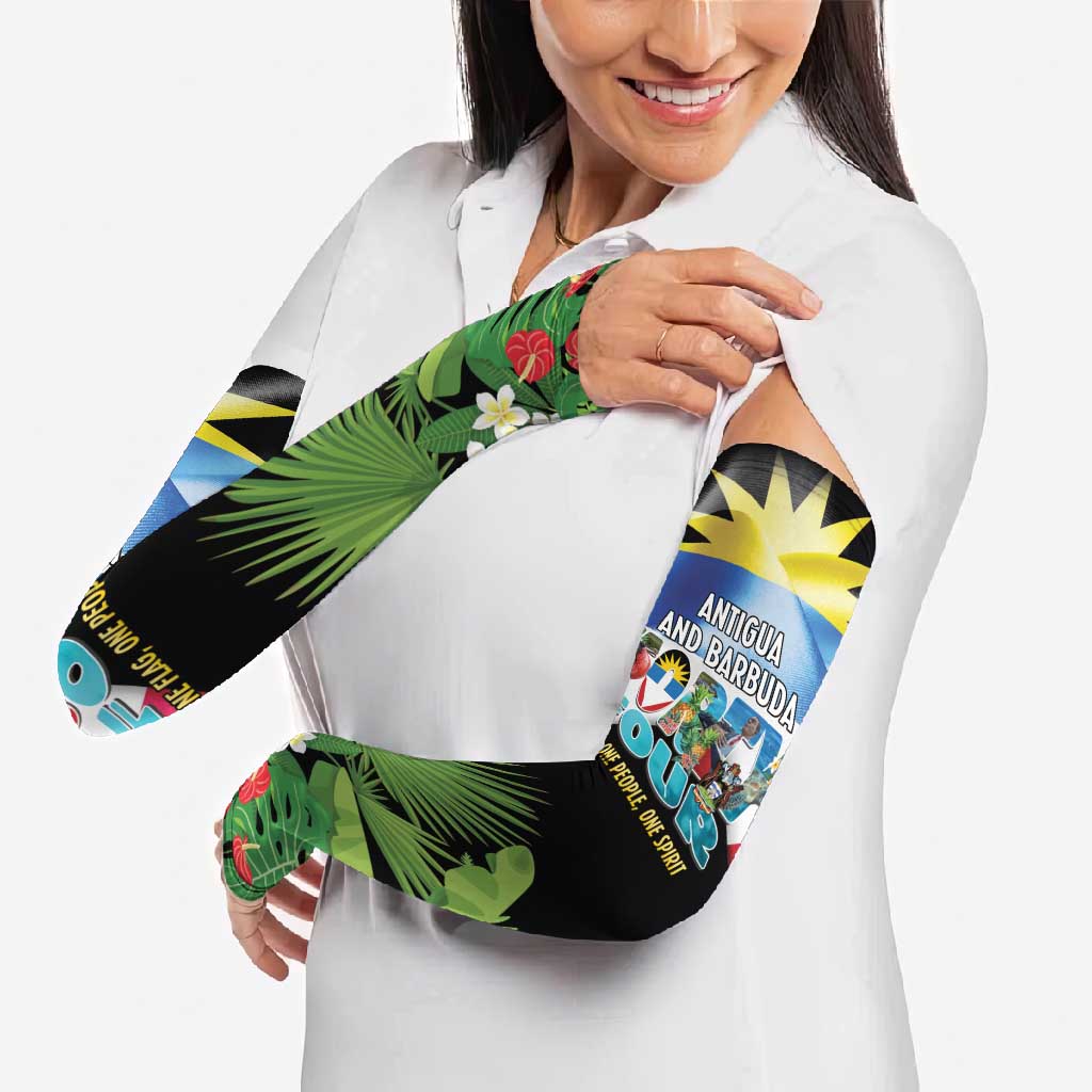 Antigua and Barbuda Independence Day Arm Sleeves 44th Anniversary One Flag One People One Spirit - Wonder Print Shop