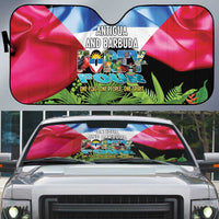 Antigua and Barbuda Independence Day Auto Sun Shade 44th Anniversary One Flag One People One Spirit - Wonder Print Shop