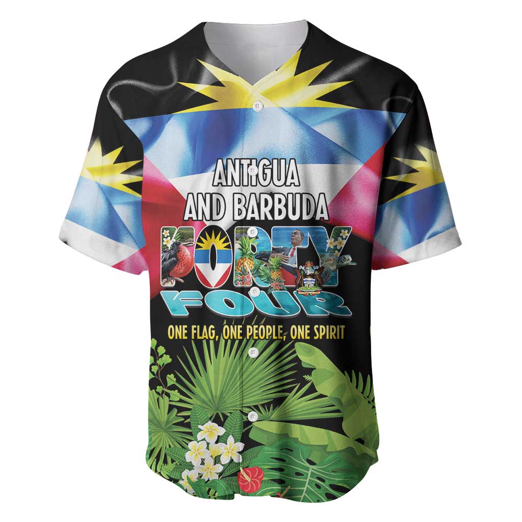Antigua and Barbuda Independence Day Baseball Jersey 44th Anniversary One Flag One People One Spirit - Wonder Print Shop