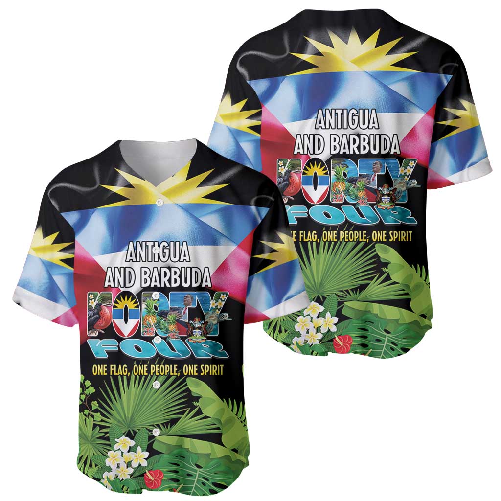 Antigua and Barbuda Independence Day Baseball Jersey 44th Anniversary One Flag One People One Spirit - Wonder Print Shop
