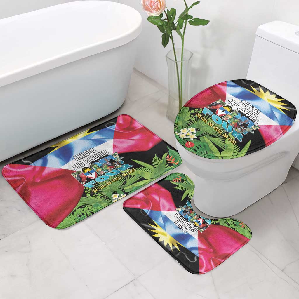Antigua and Barbuda Independence Day Bathroom Set 44th Anniversary One Flag One People One Spirit - Wonder Print Shop