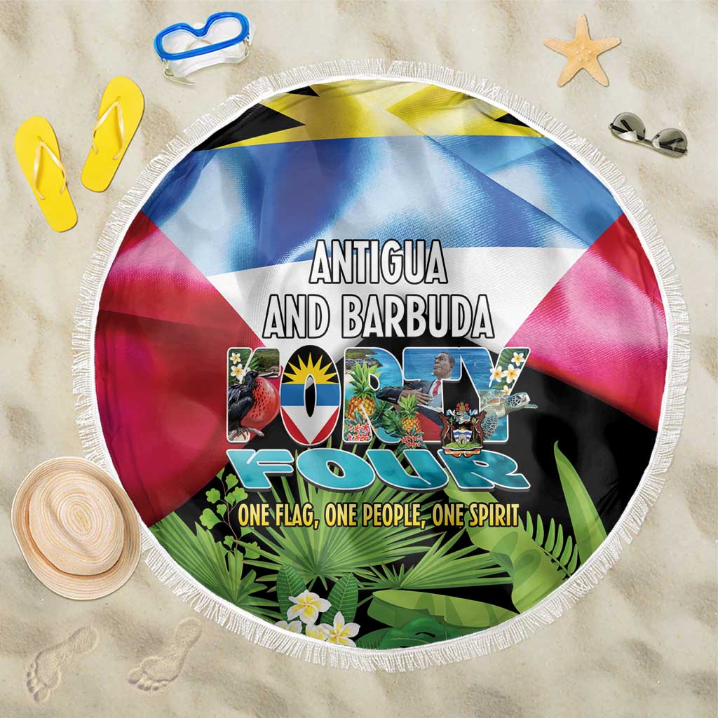Antigua and Barbuda Independence Day Beach Blanket 44th Anniversary One Flag One People One Spirit - Wonder Print Shop