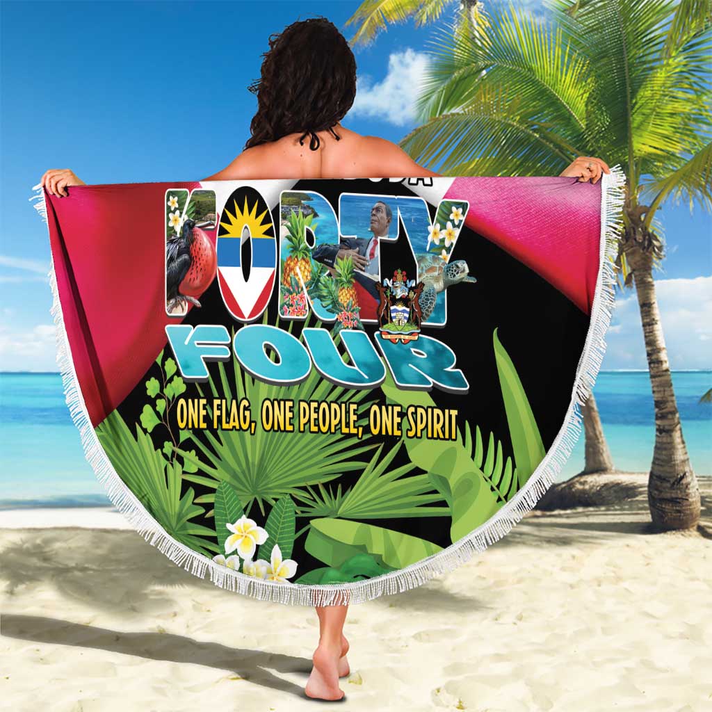 Antigua and Barbuda Independence Day Beach Blanket 44th Anniversary One Flag One People One Spirit - Wonder Print Shop