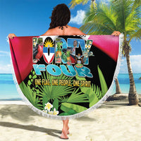Antigua and Barbuda Independence Day Beach Blanket 44th Anniversary One Flag One People One Spirit - Wonder Print Shop