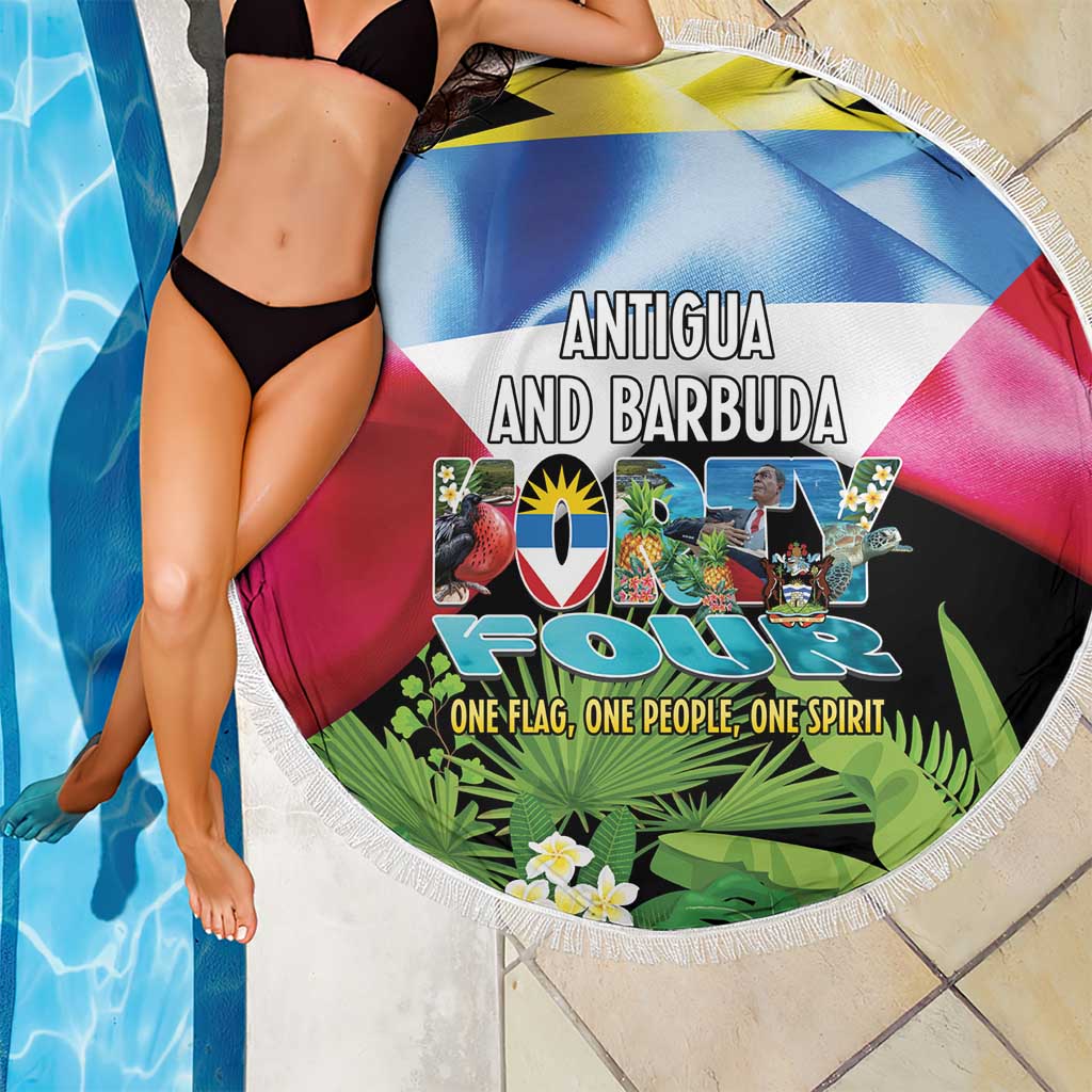 Antigua and Barbuda Independence Day Beach Blanket 44th Anniversary One Flag One People One Spirit - Wonder Print Shop
