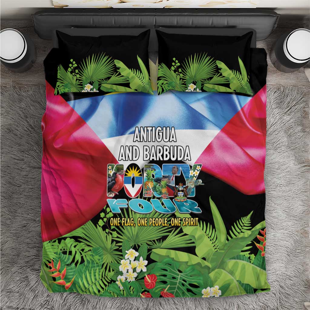 Antigua and Barbuda Independence Day Bedding Set 44th Anniversary One Flag One People One Spirit - Wonder Print Shop