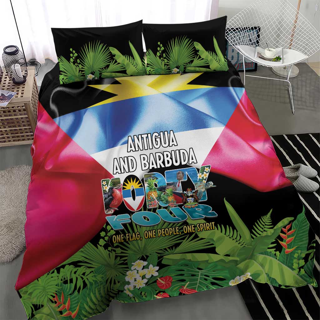 Antigua and Barbuda Independence Day Bedding Set 44th Anniversary One Flag One People One Spirit - Wonder Print Shop