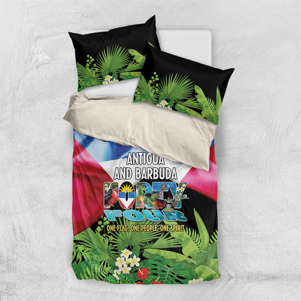 Antigua and Barbuda Independence Day Bedding Set 44th Anniversary One Flag One People One Spirit - Wonder Print Shop