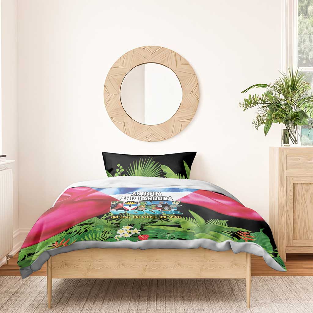 Antigua and Barbuda Independence Day Bedding Set 44th Anniversary One Flag One People One Spirit - Wonder Print Shop