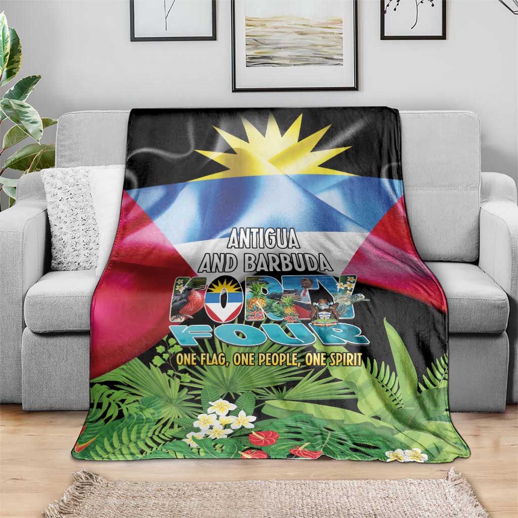 Antigua and Barbuda Independence Day Blanket 44th Anniversary One Flag One People One Spirit - Wonder Print Shop