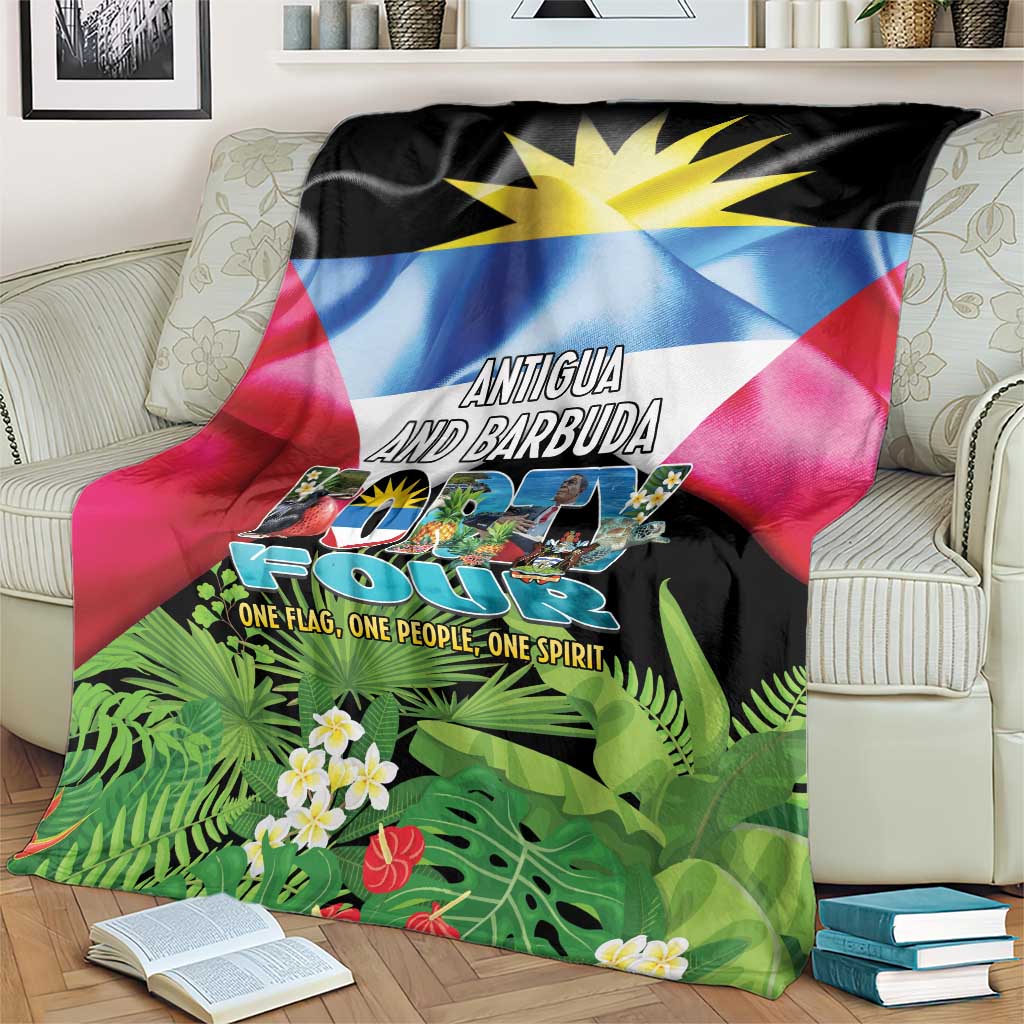 Antigua and Barbuda Independence Day Blanket 44th Anniversary One Flag One People One Spirit - Wonder Print Shop
