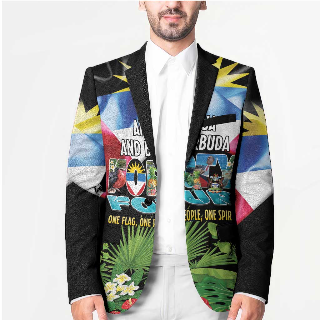 Antigua and Barbuda Independence Day Blazer 44th Anniversary One Flag One People One Spirit - Wonder Print Shop