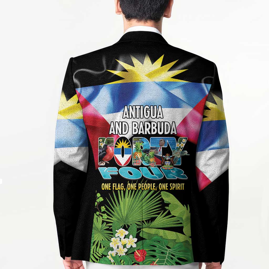 Antigua and Barbuda Independence Day Blazer 44th Anniversary One Flag One People One Spirit - Wonder Print Shop