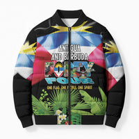Antigua and Barbuda Independence Day Bomber Puffer Jacket 44th Anniversary One Flag One People One Spirit - Wonder Print Shop