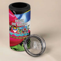 Antigua and Barbuda Independence Day 4 in 1 Can Cooler Tumbler 44th Anniversary One Flag One People One Spirit - Wonder Print Shop