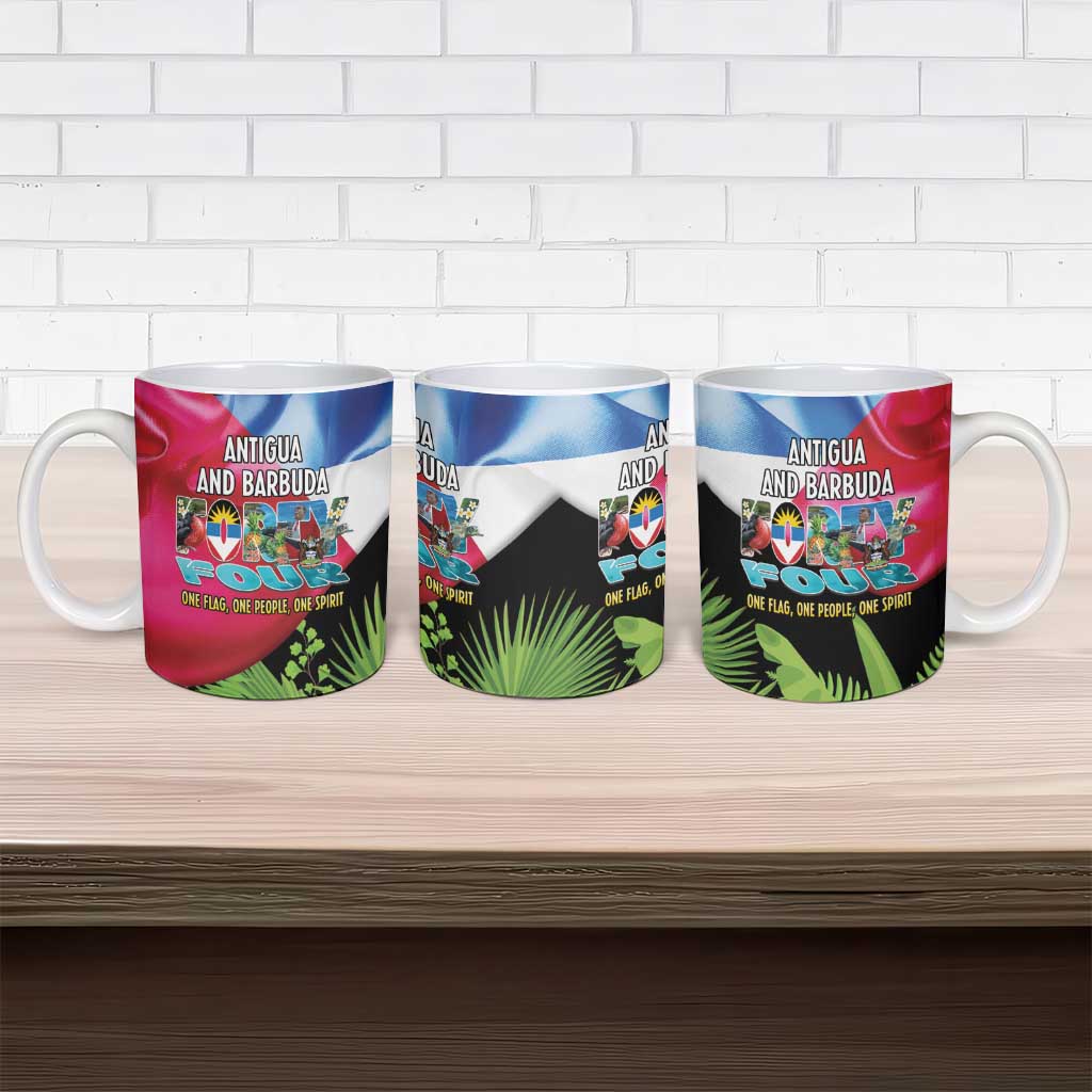 Antigua and Barbuda Independence Day Ceramic Mug 44th Anniversary One Flag One People One Spirit - Wonder Print Shop
