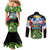 Antigua and Barbuda Independence Day Couples Matching Mermaid Dress and Long Sleeve Button Shirt 44th Anniversary One Flag One People One Spirit - Wonder Print Shop