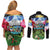 Antigua and Barbuda Independence Day Couples Matching Off Shoulder Short Dress and Long Sleeve Button Shirt 44th Anniversary One Flag One People One Spirit - Wonder Print Shop