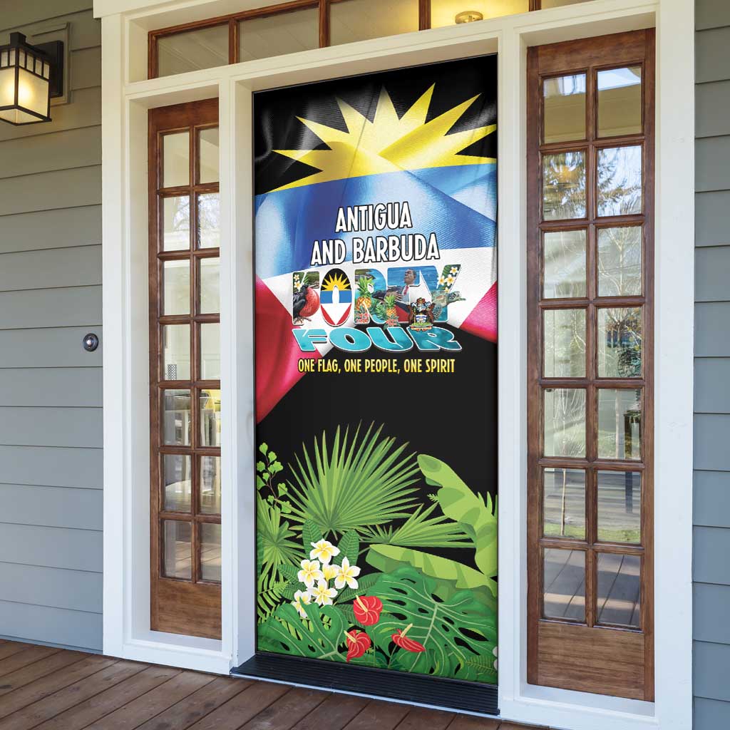 Antigua and Barbuda Independence Day Door Cover 44th Anniversary One Flag One People One Spirit - Wonder Print Shop