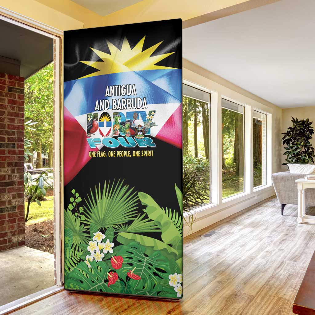 Antigua and Barbuda Independence Day Door Cover 44th Anniversary One Flag One People One Spirit - Wonder Print Shop