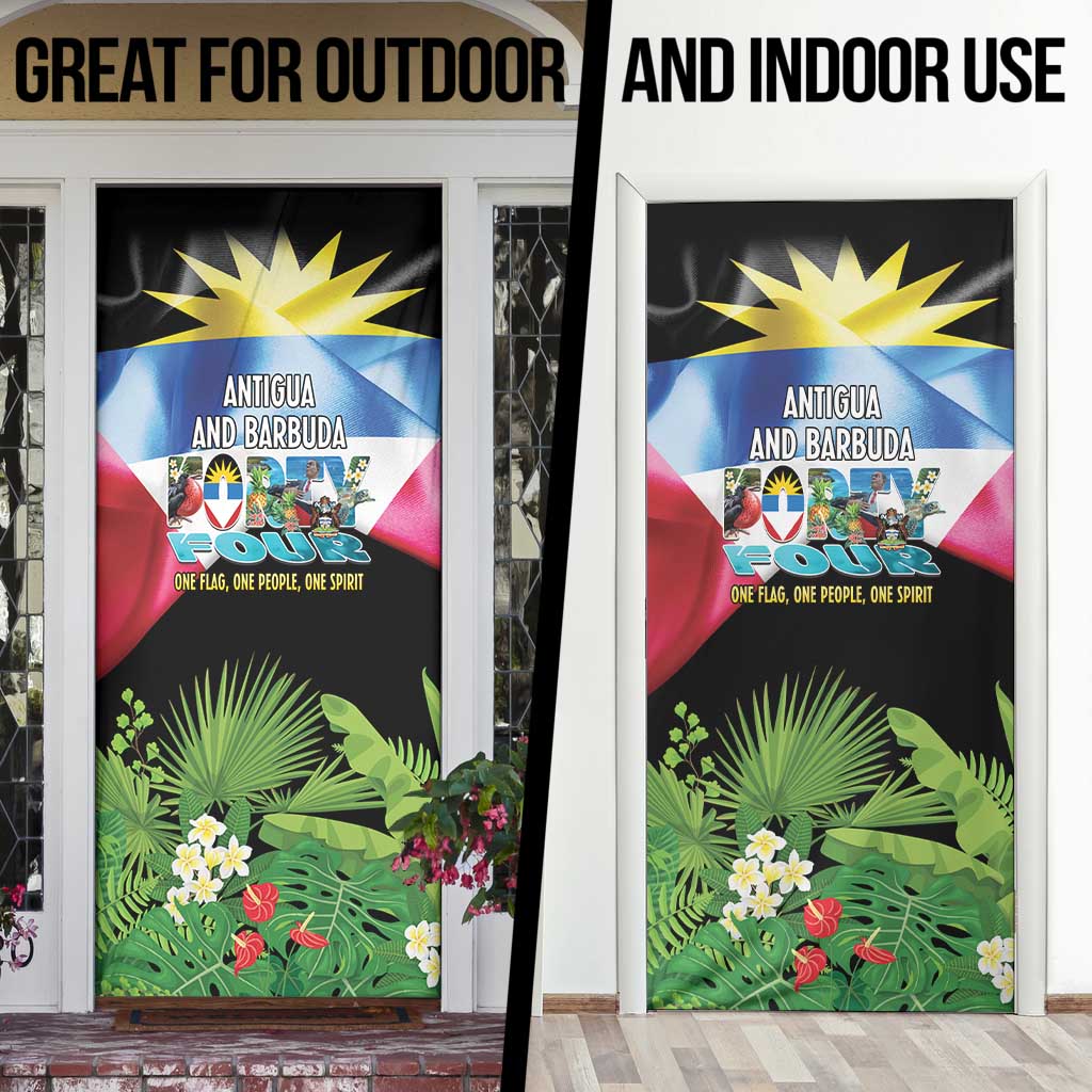 Antigua and Barbuda Independence Day Door Cover 44th Anniversary One Flag One People One Spirit - Wonder Print Shop