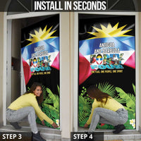 Antigua and Barbuda Independence Day Door Cover 44th Anniversary One Flag One People One Spirit - Wonder Print Shop