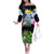 Antigua and Barbuda Independence Day Family Matching Off The Shoulder Long Sleeve Dress and Hawaiian Shirt 44th Anniversary One Flag One People One Spirit - Wonder Print Shop