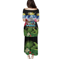 Antigua and Barbuda Independence Day Family Matching Puletasi and Hawaiian Shirt 44th Anniversary One Flag One People One Spirit - Wonder Print Shop