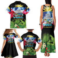 Antigua and Barbuda Independence Day Family Matching Tank Maxi Dress and Hawaiian Shirt 44th Anniversary One Flag One People One Spirit - Wonder Print Shop