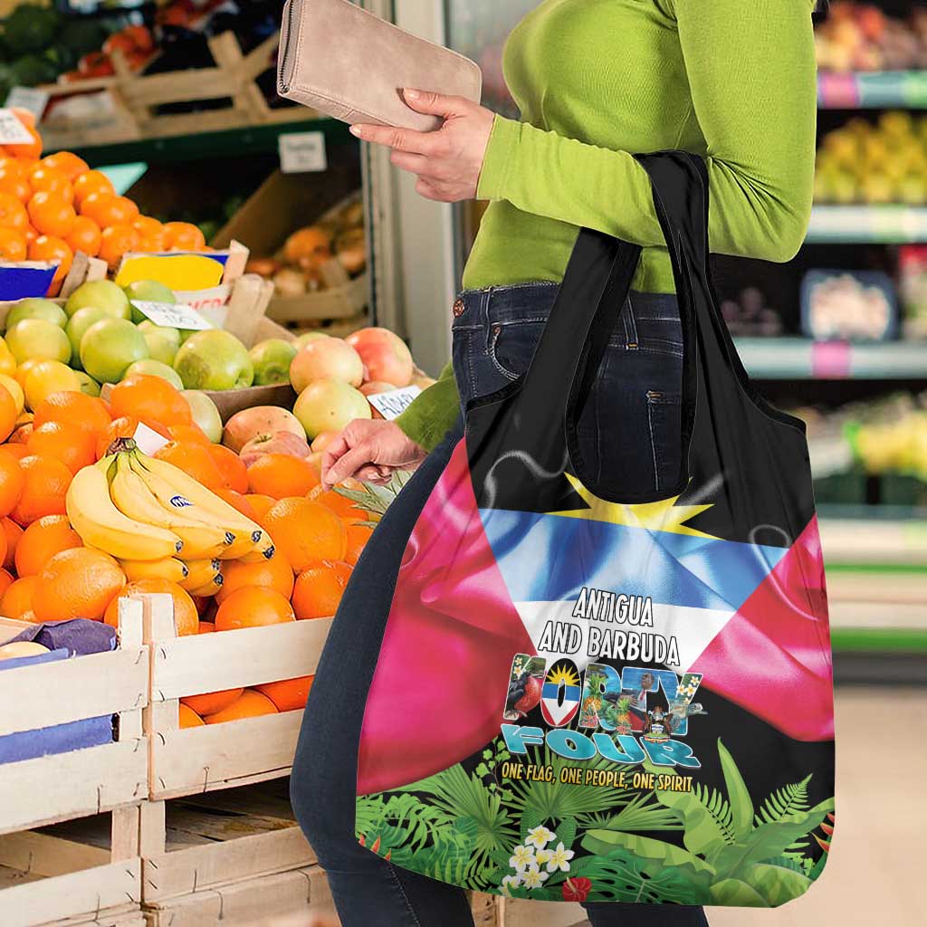 Antigua and Barbuda Independence Day Grocery Bag 44th Anniversary One Flag One People One Spirit - Wonder Print Shop