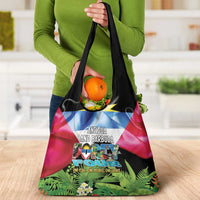 Antigua and Barbuda Independence Day Grocery Bag 44th Anniversary One Flag One People One Spirit - Wonder Print Shop