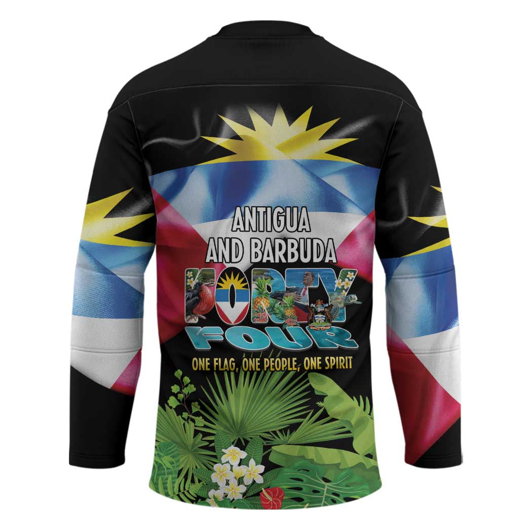 Antigua and Barbuda Independence Day Hockey Jersey 44th Anniversary One Flag One People One Spirit - Wonder Print Shop