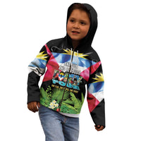 Antigua and Barbuda Independence Day Kid Hoodie 44th Anniversary One Flag One People One Spirit - Wonder Print Shop