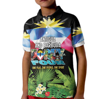 Antigua and Barbuda Independence Day Kid Polo Shirt 44th Anniversary One Flag One People One Spirit - Wonder Print Shop