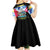 Antigua and Barbuda Independence Day Kid Short Sleeve Dress 44th Anniversary One Flag One People One Spirit - Wonder Print Shop