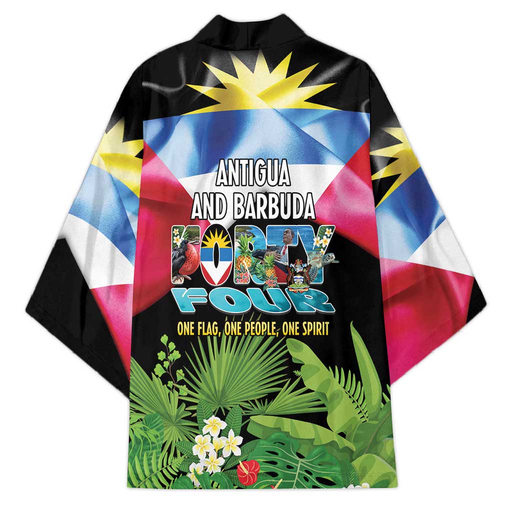 Antigua and Barbuda Independence Day Kimono 44th Anniversary One Flag One People One Spirit - Wonder Print Shop