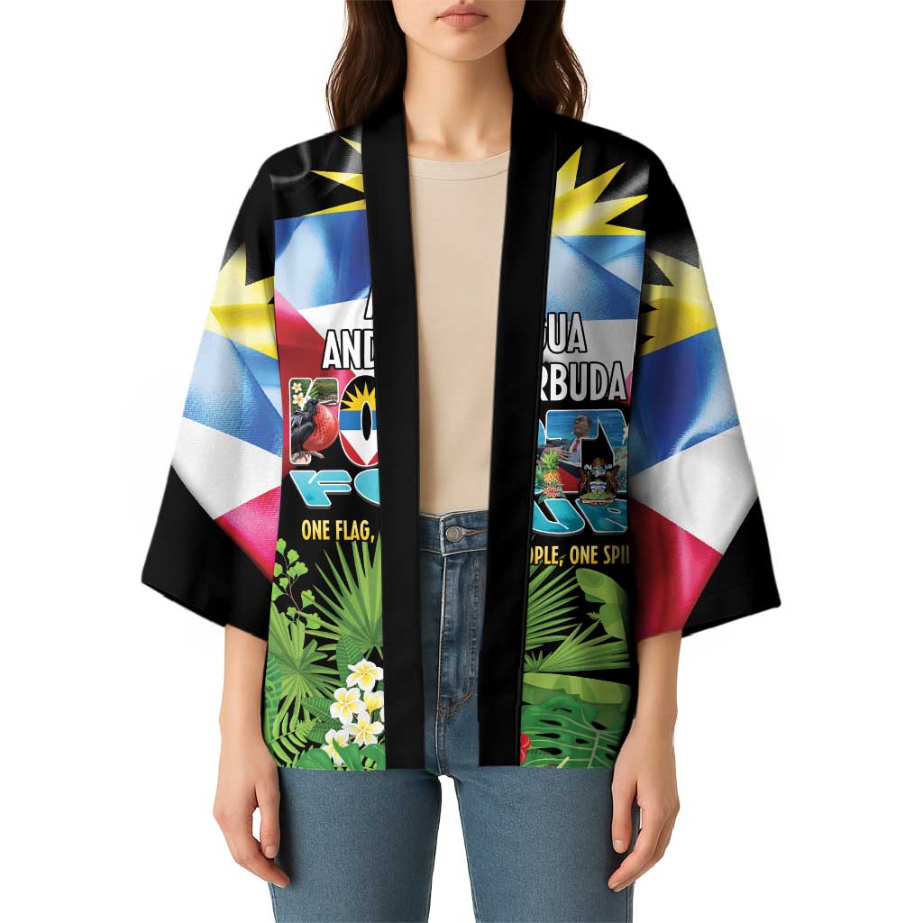 Antigua and Barbuda Independence Day Kimono 44th Anniversary One Flag One People One Spirit - Wonder Print Shop