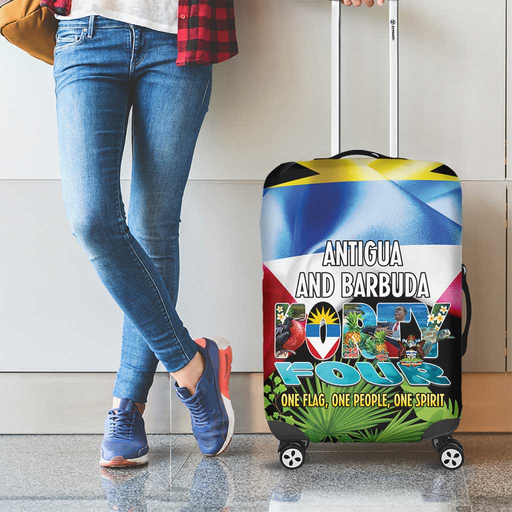 Antigua and Barbuda Independence Day Luggage Cover 44th Anniversary One Flag One People One Spirit - Wonder Print Shop