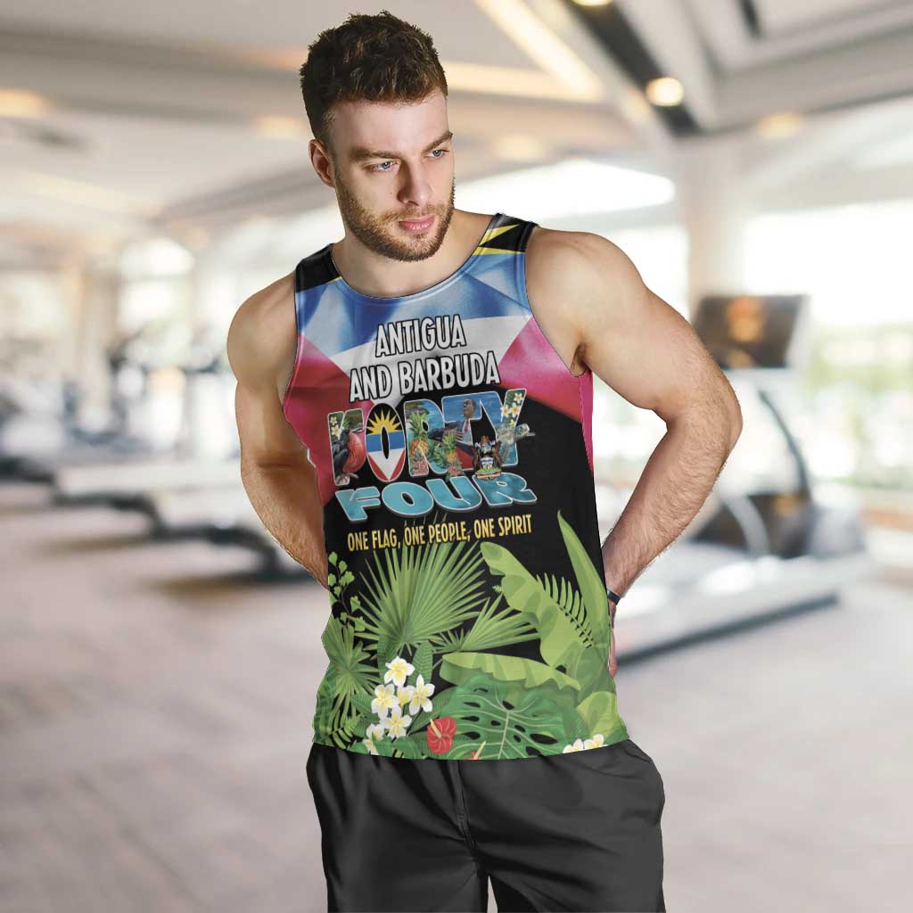 Antigua and Barbuda Independence Day Men Tank Top 44th Anniversary One Flag One People One Spirit - Wonder Print Shop